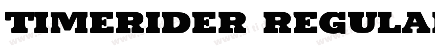 Timerider Regular字体转换